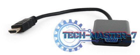 GEMBIRD HDMI - VGA Czarny HDMI (wtyk) - VGA (gniazdo) A-HDMI-VGA-04 GEMBIRD HDMI - VGA Czarny HDMI (wtyk) - VGA (gniazdo) A-HDMI-VGA-04