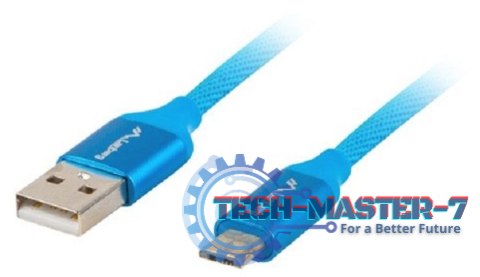 Kabel USB LANBERG microUSB typ B 1 Kabel USB LANBERG microUSB typ B 1