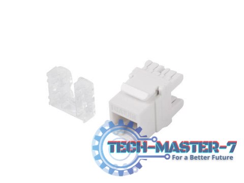 Moduł keystone gniazdo RJ45 - LSA kat.5e UTP 180 stopni do puszki montażowej Moduł keystone gniazdo RJ45 - LSA kat.5e UTP 180 stopni do puszki montażowej