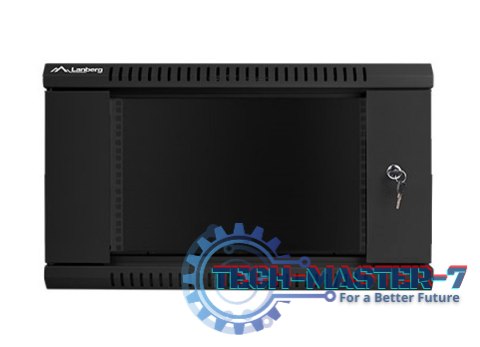 Szafa instalacyjna wisząca 19'' 6U 600X600mm czarna (drzwi szklane) Szafa instalacyjna wisząca 19'' 6U 600X600mm czarna (drzwi szklane)
