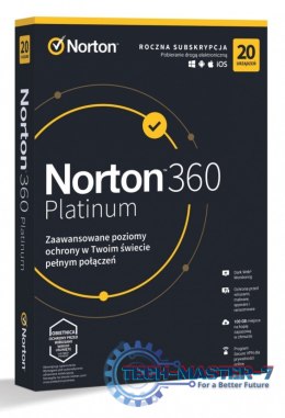 *Norton360 PLATINUM100GB PL 1U 20Dvc 1Y 21427517