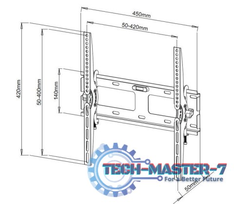 Uchwyt do TV TECHLY 301269 (nośność 60kg \23 - 55 cali) Uchwyt do TV TECHLY 301269 (nośność 60kg \23 - 55 cali)
