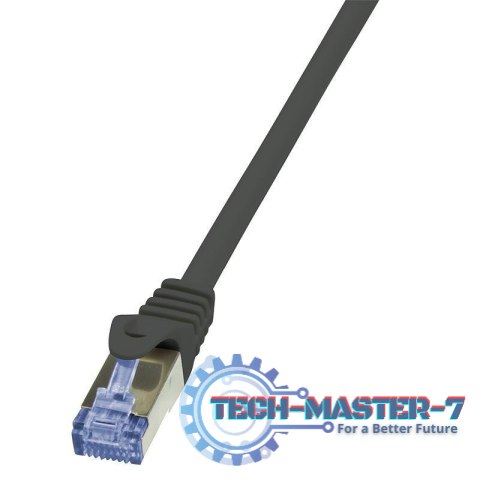 LOGILINK S/FTP Cat.6a 2 m Czarny 2 Patchcord LOGILINK S/FTP Cat.6a 2 m Czarny 2 Patchcord