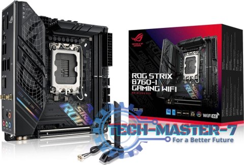 Płyta główna ASUS ROG STRIX B760-I GAMING WIFI LGA1700 MiniITX Płyta główna ASUS ROG STRIX B760-I GAMING WIFI LGA1700 MiniITX
