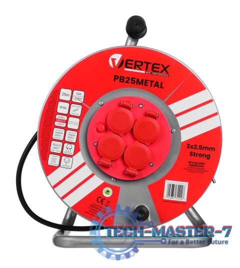 Przedłużacz bębnowy VERTEX PB25METAL Przedłużacz bębnowy VERTEX PB25METAL