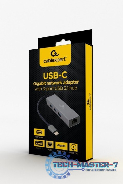 Hub USB GEMBIRD A-CMU3-LAN-01 Hub USB GEMBIRD A-CMU3-LAN-01