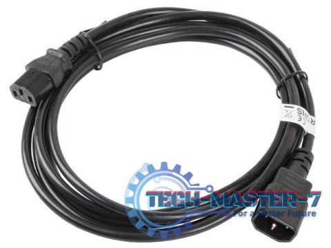 Kabel zasilający LANBERG IEC-320 C13 5m. CA-C13E-11CC-0050-BK Kabel zasilający LANBERG IEC-320 C13 5m. CA-C13E-11CC-0050-BK
