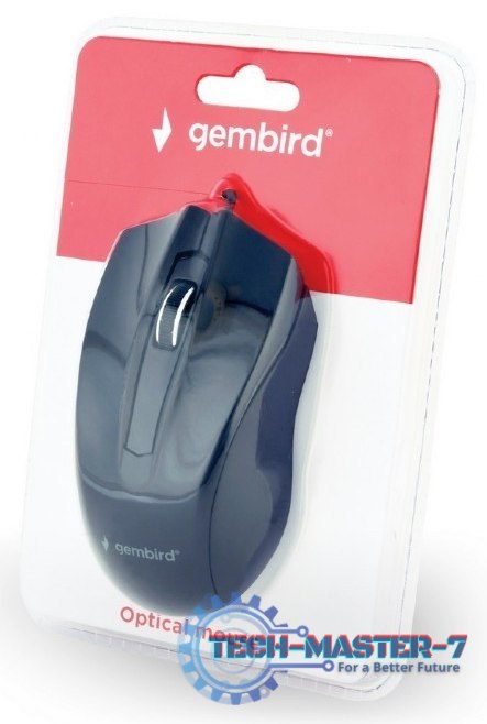 Mysz Przewodowa GEMBIRD MUS-3B-01 Czarny Mysz Przewodowa GEMBIRD MUS-3B-01 Czarny