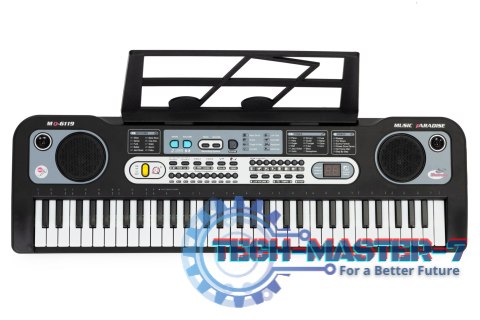 Duży keyboard pianino z mikrofonem dla dzieci + zasilacz MULTISTORE Duży keyboard pianino z mikrofonem dla dzieci + zasilacz MULTISTORE