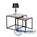 Zestaw stolików kawowych 2 szt. lofotwy design ModernHome Zestaw stolików kawowych 2 szt. lofotwy design ModernHome