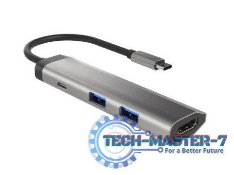 NATEC Stacja dokująca Multi Port Fowler Slim USB-C PD, 2x USB 3.0, HDMI 4K NMP-1984 (Grafitowy /USB-C ) NATEC Stacja dokująca Multi Port Fowler Slim USB-C PD, 2x USB 3.0, HDMI 4K NMP-1984 (Grafitowy /USB-C )