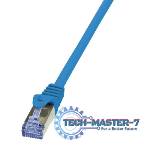 LOGILINK S/FTP Cat.6a 1 m Niebieski 1 Patchcord LOGILINK S/FTP Cat.6a 1 m Niebieski 1 Patchcord