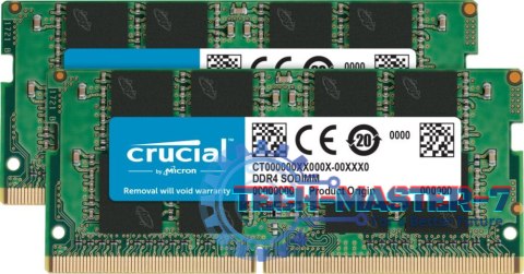 Pamięć CRUCIAL (SODIMM/DDR4/32 GB/3200MHz/1.2V/22CL/DUAL) Pamięć CRUCIAL (SODIMM/DDR4/32 GB/3200MHz/1.2V/22CL/DUAL)