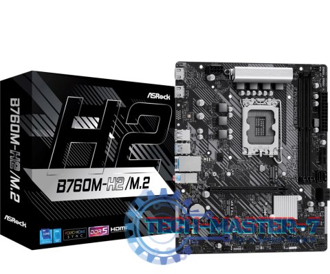 Płyta główna ASROCK B760M-H2/M.2 LGA1700 MICRO ATX Płyta główna ASROCK B760M-H2/M.2 LGA1700 MICRO ATX