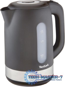 Czajnik TEFAL KO330 Snow (1.7L /2400W /Czarno-stalowy )