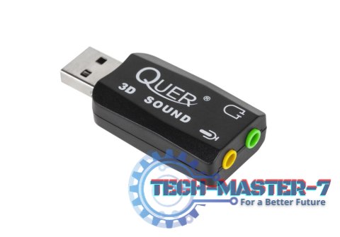 Karta dźwiękowa QUER 3D Plug&Play KOM0638 Karta dźwiękowa QUER 3D Plug&Play KOM0638