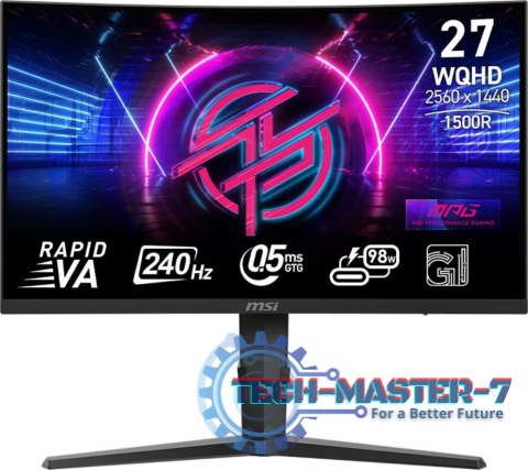 Monitor MSI MPG 275CQRXF (27" /Rapid VA /240Hz /2560 x 1440 /Czarny) Monitor MSI MPG 275CQRXF (27" /Rapid VA /240Hz /2560 x 1440 /Czarny)