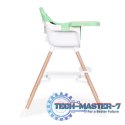 Fotelik krzesełko do karmienia dzieci 2w1 zielony ECOTOYS ECOTOYS