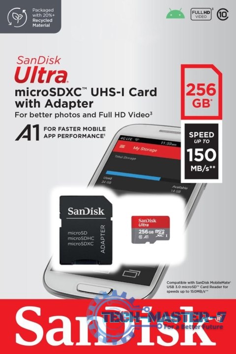 Karta pamięci SANDISK 256 GB Adapter SD Karta pamięci SANDISK 256 GB Adapter SD