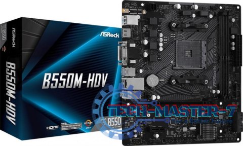 Płyta główna ASROCK B550M-HDV Socket AM4 MICRO ATX Płyta główna ASROCK B550M-HDV Socket AM4 MICRO ATX