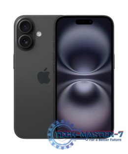 Smartphone APPLE iPhone 16 128 GB Czarny MYE73HX/A