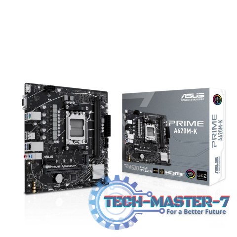 Płyta główna ASUS PRIME A620M-K AM5 microATX Płyta główna ASUS PRIME A620M-K AM5 microATX
