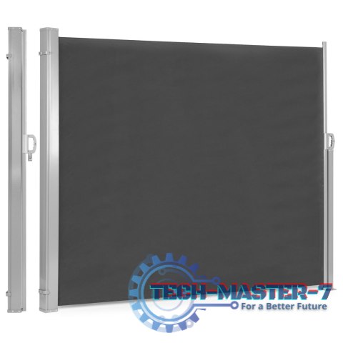 Składana markiza 300x200 cm boczna roleta parawan do ogrodu na taras antracyt ModernHome Składana markiza 300x200 cm boczna roleta parawan do ogrodu na taras antracyt ModernHome