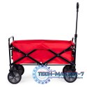 Wózek transportowy składany duży wózek ogrodowy plażowy czerwony 47x105 cm MultiGarden MULTI GARDEN
