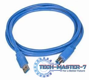 Kabel USB 3.0 typu AB AM-BM 1,8 niebieski Kabel USB 3.0 typu AB AM-BM 1,8 niebieski