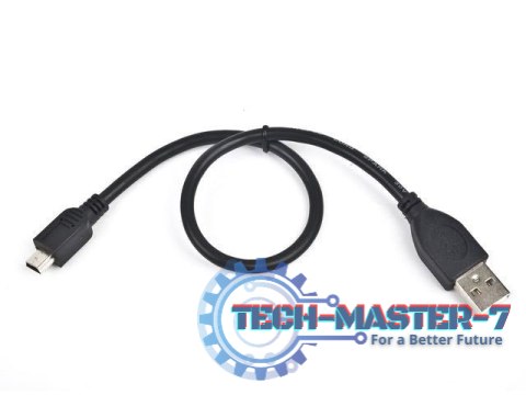 Kabel miniUSB 2.0 CANON 5pin 0.3m czarny Kabel miniUSB 2.0 CANON 5pin 0.3m czarny