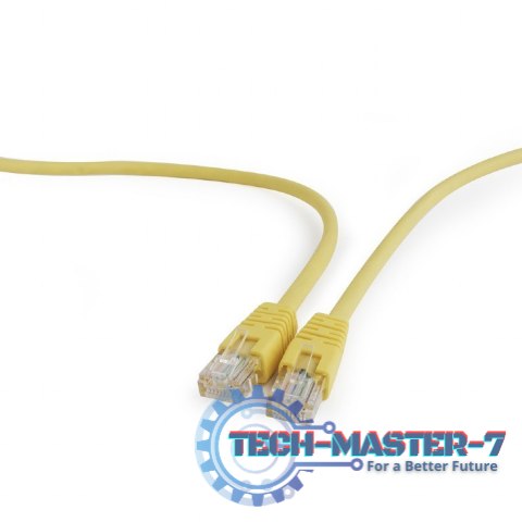 Patch cord kat.5e osłonka zalewana 0.5M żółty Patch cord kat.5e osłonka zalewana 0.5M żółty