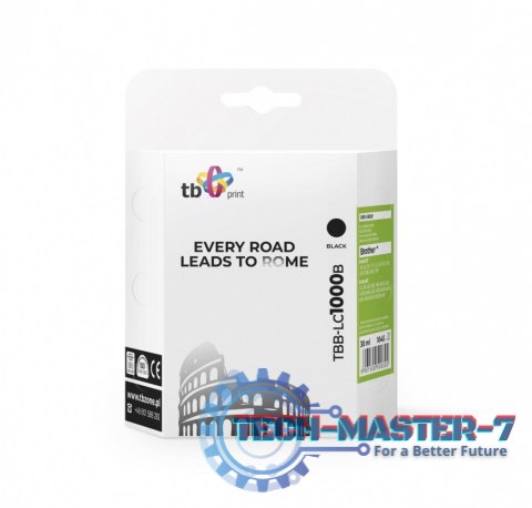 Tusz do Brother LC1000BK TBB-LC1000B BK 100% nowy Tusz do Brother LC1000BK TBB-LC1000B BK 100% nowy