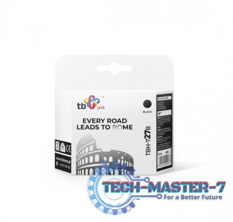 Tusz do HP Nr 27 - C8727A TBH-727B BK ref. Tusz do HP Nr 27 - C8727A TBH-727B BK ref.
