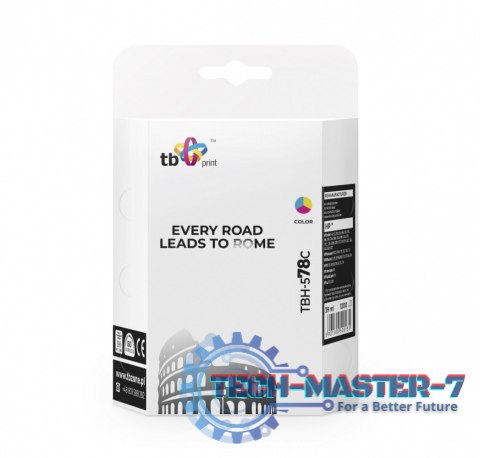 Tusz do HP Nr 78 - C6578AE TBH-578C Kolor ref. Tusz do HP Nr 78 - C6578AE TBH-578C Kolor ref.