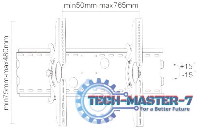 Uchwyt do TV MACLEAN BRACKETS MC-521B (nośność 75kg \32 - 63 cale) Uchwyt do TV MACLEAN BRACKETS MC-521B (nośność 75kg \32 - 63 cale)