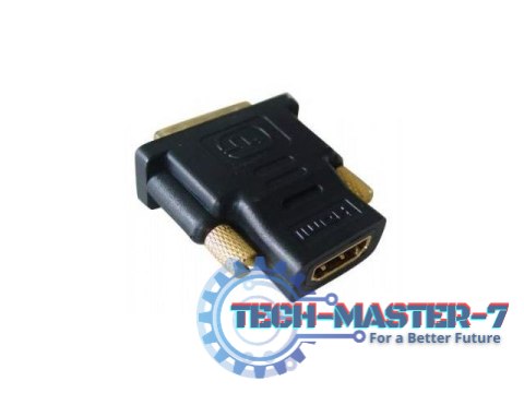 Adapter HDMI(F)->DVI(M) pozłacane końcówki Adapter HDMI(F)->DVI(M) pozłacane końcówki