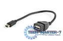 Kabel OTG USB Mini BM -> USB AF 15cm Kabel OTG USB Mini BM -> USB AF 15cm