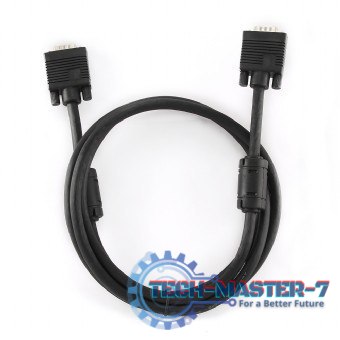 Kabel VGA 15M/15M EKRAN+FERRYT 5M BLACK Kabel VGA 15M/15M EKRAN+FERRYT 5M BLACK