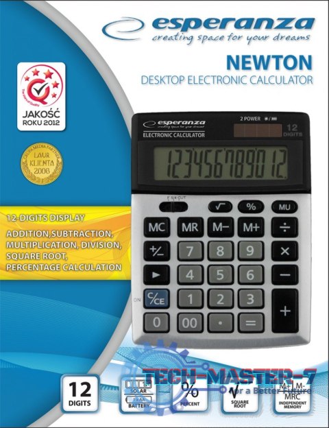 ELEKTRONICZNY KALKULATOR BIURKOWY NEWTON ECL102 ELEKTRONICZNY KALKULATOR BIURKOWY NEWTON ECL102