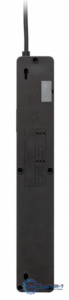 Listwa przeciwprzepięciowa ZX 510, 1L, 3,0m, czarna Listwa przeciwprzepięciowa ZX 510, 1L, 3,0m, czarna