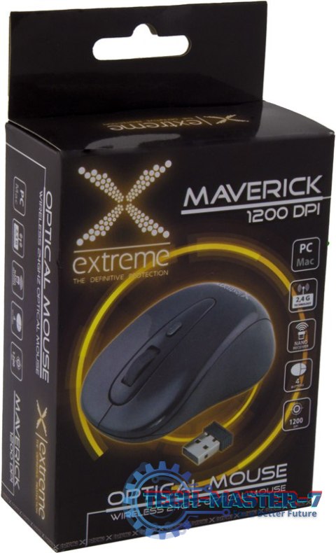 MYSZ BEZPRZEWODOWA OPTYCZNA XM104K MAVERICK 1200DPI / 2,4GHz / 3D / CZARNA MYSZ BEZPRZEWODOWA OPTYCZNA XM104K MAVERICK 1200DPI / 2,4GHz / 3D / CZARNA