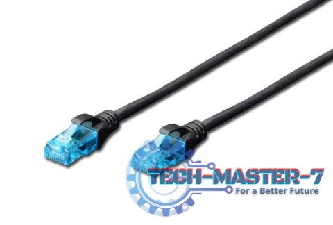 Patch cord RJ45-RJ45 kat.5e U/UTP AWG 26/7 PVC 0,25m czarny Patch cord RJ45-RJ45 kat.5e U/UTP AWG 26/7 PVC 0,25m czarny