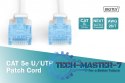 Patch cord U/UTP kat.5e PVC 5m Biały Patch cord U/UTP kat.5e PVC 5m Biały