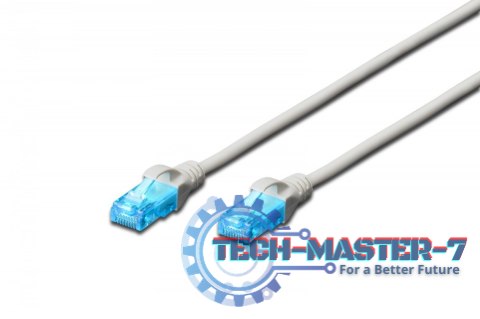 Patch cord U/UTP kat.5e PVC 5m szary Patch cord U/UTP kat.5e PVC 5m szary