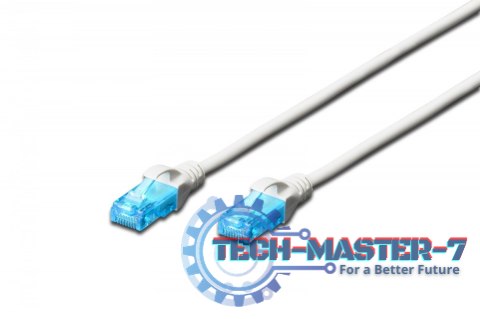 Patch cord U/UTP kat.5e PVC 7m Biały Patch cord U/UTP kat.5e PVC 7m Biały