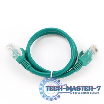 Patch cord kat.5e osłonka zalewana 1.5M zielony Patch cord kat.5e osłonka zalewana 1.5M zielony