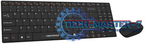 ZESTAW BEZPRZEWODOWY KLAWIATURA SLIM + MYSZ 2,4 GHz EK122K LIBERTY CZARNY ZESTAW BEZPRZEWODOWY KLAWIATURA SLIM + MYSZ 2,4 GHz EK122K LIBERTY CZARNY