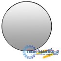 Okrągłe lustro ścienne 50 cm wiszące nowoczesne czarna rama aluminium ModernHome ModernHome Okrągłe lustro ścienne 50 cm wiszące nowoczesne czarna rama aluminium ModernHome ModernHome