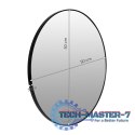Okrągłe lustro ścienne 50 cm wiszące nowoczesne czarna rama aluminium ModernHome ModernHome Okrągłe lustro ścienne 50 cm wiszące nowoczesne czarna rama aluminium ModernHome ModernHome