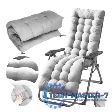 Poduszka na krzesło leżak ogrodowy szara 145 x 52 cm ModernHome ModernHome Poduszka na krzesło leżak ogrodowy szara 145 x 52 cm ModernHome ModernHome